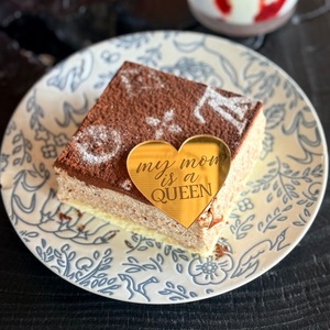 Adorno Acrílico para Pastel con Diseño de Miel y Dulzura, Redondo Dorado de 5cm, Decoración para el Día de la Madre, para Cupcakes - Product Image 3