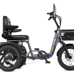 Lagerbestand Großhandel Klappbares Elektro-Dreirad 4,0 Zoll Fatbike 3-Rad Elektro-Lastenfahrrad Fatbike-Trike für Erwachsene - Product Image 1