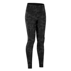 Leggings <span class=keywords><strong>Sportivi</strong></span> Mimetici a Vita Alta per Donna, Pantaloni da Palestra a Basso Prezzo, Leggings <span class=keywords><strong>Neri</strong></span> Camo - Product Image 3