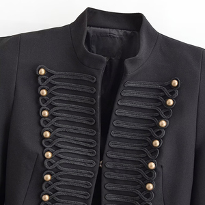 PB&ZA Damen 2026 Frühling/Sommer Neue Mode Schwarzer <span class=keywords><strong>Blazer</strong></span> Mantel Vintage-Knopfleiste Figurbetonte Kurze Damen-Oberbekleidung Chic - Product Image 3