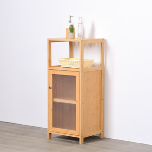 <strong>Bathroom</strong> Floor Cabinet <strong>Bathroom</strong> <strong>Storage</strong> Organizer Rack Stand Multifunctional Bamboo <strong>Corner</strong> <strong>Unit</strong> - Product Image 2