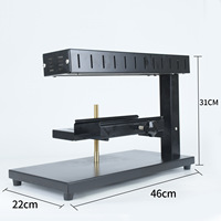 Fondeur de fromage électrique 750W, machine à faire fondre le fromage en demi-rondelle avec plaque à angle réglable pour restaurant et cuisine domestique