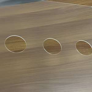 Placa guía de luz PMMA perforada de precisión, tamaño, forma y posición de orificios personalizados para luz LED suspendida de oficina por Rina Tech - Product Image 5