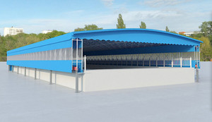 Auvent motorisé rétractable pour piscine, entrepôt, zone <span class=keywords><strong>de</strong></span> stockage, <span class=keywords><strong>abri</strong></span> électrique. - Product Image 6