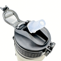 Bouteille d'eau de sport motivante à ouverture large, sans BPA, avec marqueur de temps et couvercle rabattable en un clic, 32oz/350/500/750/1000ml