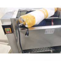 Elektrische borsteltype aardappelwas- en schilmachine 150kg/u grote capaciteit aardappelschilmachine met automatische borstelwassing