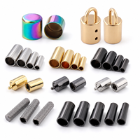 Embouts métalliques personnalisés pour cordons, aglets, embouts de lacets, embouts de cordon de serrage, connecteurs tubulaires pour sweats à capuche, vêtements, sacs, bijoux