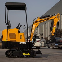 Excavatrice Hightop HT15 1500KG avec certification Euro V EPA, commande hydraulique et flèche pivotante