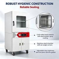 Oven Pengering Vakum Pemanas Langsung 53L 1200W Hemat Energi dengan Rak Individual, Pengaturan Daya Hidup/Mati, dan Alarm Suhu Berlebih