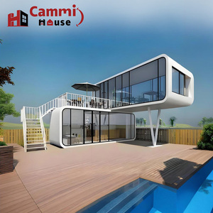 Cammi nhà Casa sang trọng không gian lớn viên nang nhà di động 28 Mét vuông biệt thự prefab mô-đun táo cabin cho trại khách sạn - Product Image 1
