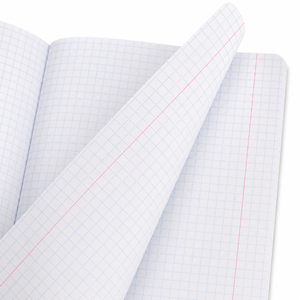 Cahier d'exercices quadrillé personnalisé 203x170mm, reliure agrafée, papier graphique, cahier scolaire à couverture souple, cahier d'écriture mathématique pour étudiants, vente en gros - Product Image 4