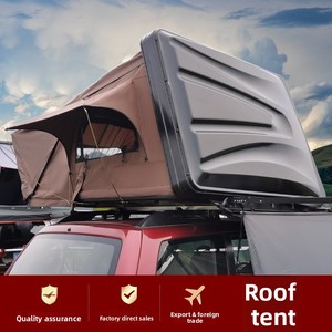 Side-Fold Roof Top Tent Hard <b>Waterproof</b> for SUV & Camping Easy Setup for Outdoor Travel Road Trips - Product Image 5