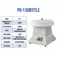 JBONG PG-1 Moteur de bureau manuel à vitesse constante 900 tr/min, à disque unique, petit, en acier inoxydable, à faible bruit
