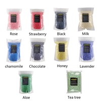 1 kg de perles de cire chaude indolore, personnalisables avec logo, parfumées à l'aloe vera, au lait, au miel, au citron et au jasmin, cire dure dépilatoire sans colophane pour le visage