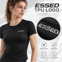 Écusson thermocollant écologique en TPU métallique à transfert de chaleur haute fréquence, lavable, 3D, motif cœur, fleur, lettre argentée