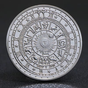 Moneda Personalizada de las Doce Constelaciones del Tarot, Moneda de los Deseos de las Constelaciones, Sol y Luna, Feng Shui, Monedas Chapadas en Oro y Plata de Colección - Product Image 5