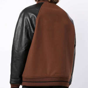 Veste en cuir de moto d'hiver personnalisée avec cuir de vache et logo frontal - Product Image 4