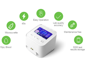 Impressora portátil para exame de sangue, máquina de análise de células brancas de sangue <span class=keywords><strong>Wbc</strong></span> de alta precisão para uso clínico veterinário, opcional - Product Image 3