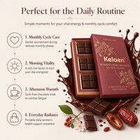 Complément alimentaire botanique au chocolat noir pour l'équilibre quotidien des femmes, avec fer, folate et dattes rouges