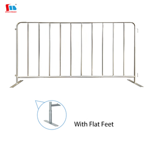Trung Quốc Nhà máy tùy chỉnh không thấm nước thép mạ kẽm Giao Thông Đường Bộ an toàn chân phẳng kiểm soát đám đông rào cản - Product Image 1