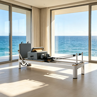 Reformer de Pilates Blanco para Spa de Hotel con Caja Acolchada para Programas de Bienestar para Huéspedes