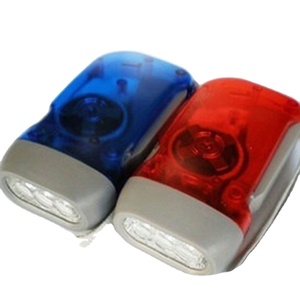 Xách tay <span class=keywords><strong>LED</strong></span> nhựa tay Báo Chí Đèn pin Điện Ba đèn đa màu người hâm mộ của bạn ngoài trời đèn khẩn cấp - Product Image 1