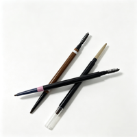 Crayon à sourcils double embout, stylo à sourcils à pointe fine avec brosse à poils, maquillage naturel pour les sourcils, résistant à l'eau