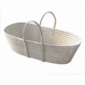 Dệt Tay Thoáng Khí Tự Nhiên Cây Cọ Handmade Ngủ Giỏ Bé Nôi Cái Nôi Moses Bé Giỏ Với Gấp Đứng - Product Image 1