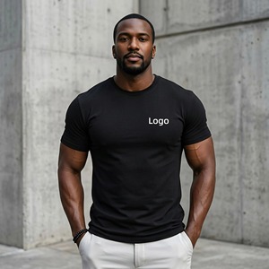 ผู้ผลิตชุดกีฬา เสื้อยืดออกกำลังกายแขนสั้นผ้าโพลีเอสเตอร์ยืดหยุ่น ทนทาน เป็นมิตรกับสิ่งแวดล้อม สำหรับฤดูร้อน ใส่ได้ทั้งชายและหญิง รับทำโลโก้ตามสั่ง - Product Image 1