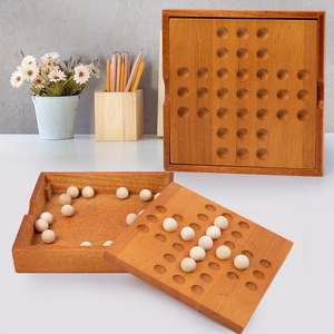 Jeu <span class=keywords><strong>d</strong></span>'échecs classique en bois pour enfants, jouet éducatif de bureau pour enfants, jeu de société intellectuel - Product Image 3