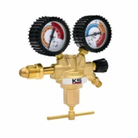 Régulateur de pression d'azote haute pression avec manomètres pour utilisation avec une bouteille de gaz N2