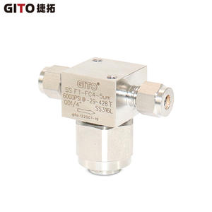 Filtre de type T avec raccord de compression, divers filtres à gaz de précision en acier inoxydable, équipement de filtration industriel 6 mm - Product Image 1