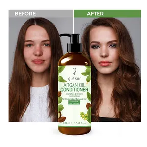 Qquaker Hot Selling Sulfate Free Moroccan Argan Oil Hair Care Organic Anti Split Ends Shampoo And Conditioner For Damage Hair