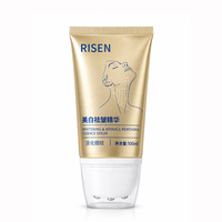 Tube cosmétique vide en PP de 100 ml avec design ABL anti-lumière et applicateur de massage à trois billes pour soins de la peau et masques faciaux