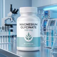 Kapsul Magnesium Glycinate Label Pribadi OEM, Suplemen Magnesium Bisglycinate untuk Mendukung Tidur dan Pemulihan Otot