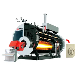 Fornecedores de caldeiras a vapor de combustível de biogás com tubo de fogo horizontal Bhp 200 (queimador de óleo)