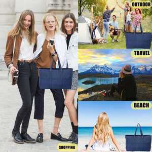 Factory Supply <b>Large</b> Totes <b>Bags</b> Bulk Utility <b>Canvas</b> Tote <b>Bag</b> With Zip - Product Image 5