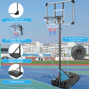 Système de panier de <span class=keywords><strong>basket</strong></span> portable sport Support à hauteur réglable Panneau arrière de <span class=keywords><strong>36</strong></span> pouces Intérieur Extérieur Jeu de buts de <span class=keywords><strong>basket</strong></span>-ball Ensemble de jeu - Product Image 3