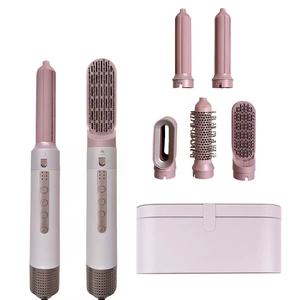 Sèche-cheveux ionique 4-en-1 HS09 avec brosse interchangeable et diffuseur de peigne à air chaud pour la maison, l'hôtel, le camping-car – Ensemble brosse soufflante tout-en-un - Product Image 4