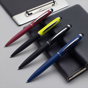 High Quality Business Ballpoint <b>Pen</b> for iPad Custom Logo Universal for Stylus Heavy Metal Rubber Coating Wholesale Ballpoint - Product Image 1