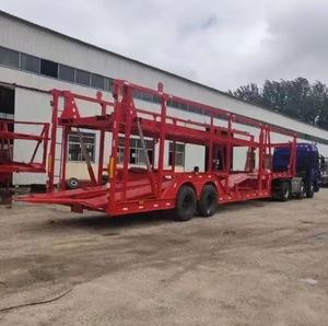 Transporteur de <span class=keywords><strong>voiture</strong></span> squelette plat avec couvercle anti-poussière et camion Semi-remorque de Transport à vendre - Product Image 5
