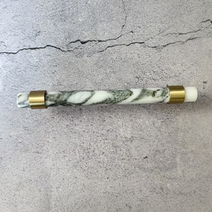 Custom Various Size Original Natural White <strong>Black</strong> Green Cabinet Brass Marble Handles and <strong>Knobs</strong> - Product Image 3