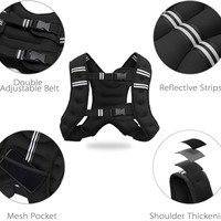 Chaleco de Neopreno Ajustable para Hombre y Mujer, Equipo de Entrenamiento para Correr con Bolsillo, 3Kg, 5Kg, 8Kg, 10Kg