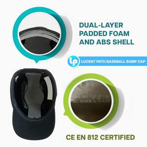 퓨쳐쉴드 패스 오션 블루 안전 보호모 야구 캡 헬멧 ABS 두부 보호 남성 및 여성용 - Product Image 4