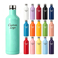 Coffret Cadeau Bouteille Isotherme Double Paroi 500ml avec 2 Tasses à Œufs, Gobelet Isotherme en Acier Inoxydable 304, Isolation Thermique 6-12 Heures