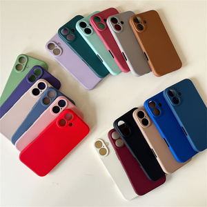 Chất lượng cao bất sợi nhỏ vải bên trong chất lỏng Silicone TPU trường hợp điện thoại cho <span class=keywords><strong>Apple</strong></span> iPhone 16 Pro Max cộng với - Product Image 1