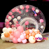 Tente Extérieure de Luxe Haute Qualité, Location pour Fête, Dôme Bulle Gonflable avec Souffleur