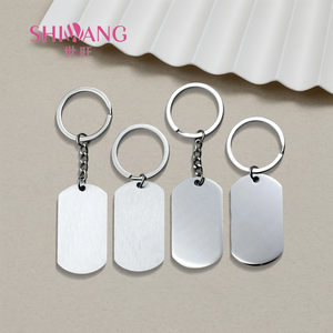 Custom Logo Engraved Personalized <strong>Metal</strong> <strong>Key</strong> <strong>Chains</strong> Stainless Steel Blank Keychain for Bag Car <strong>Key</strong> Holder - Product Image 1