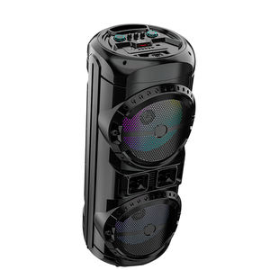 Système de haut-parleurs PA extérieur SING-E ZQS12201, boîte de son domestique BT, double caisson de basses de 12 pouces, alimentation CC, <span class=keywords><strong>radio</strong></span> karaoké sans fil - Product Image 6