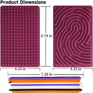 Niños de silicona silenciosa Fidget juguetes plegable sensorial calmante tablero ocupado actividad sensorial tablero para el estrés ansiedad ADHD Autismo - Product Image 2